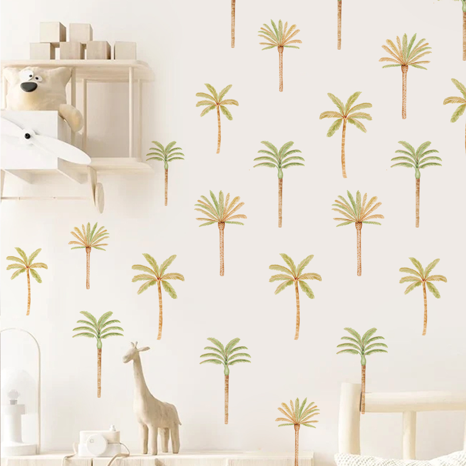 Baby Nursery Items - Boho Kokospalm Muursticker Voor Kinderen Baby