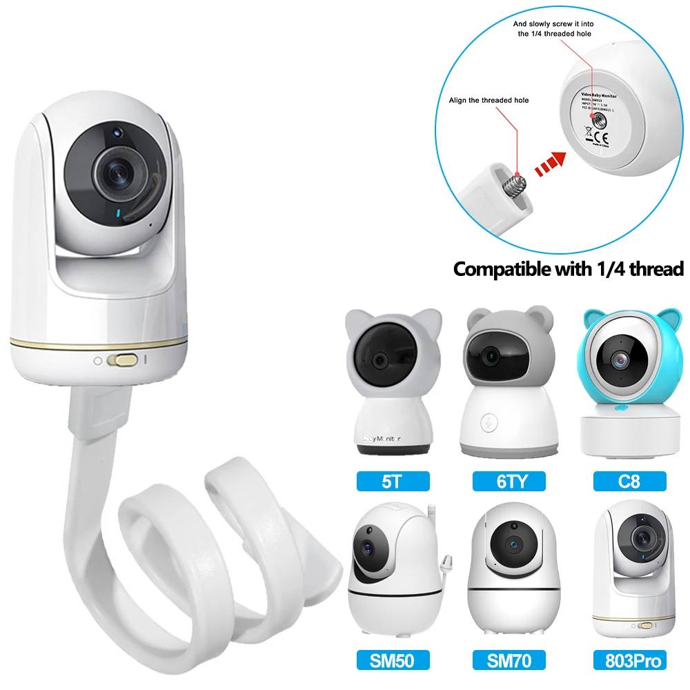 Baby Nursery Camera - Babyfoonhouder Flexibele Baby Cam Beugel Geen