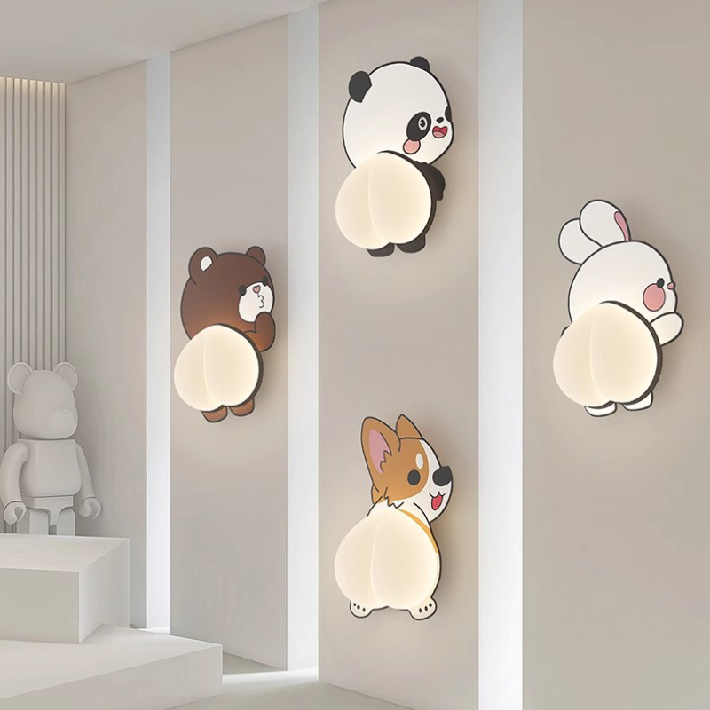 Baby Nursery Knobs - Kinderkamer Wandlampen Led Schattig Dier Licht