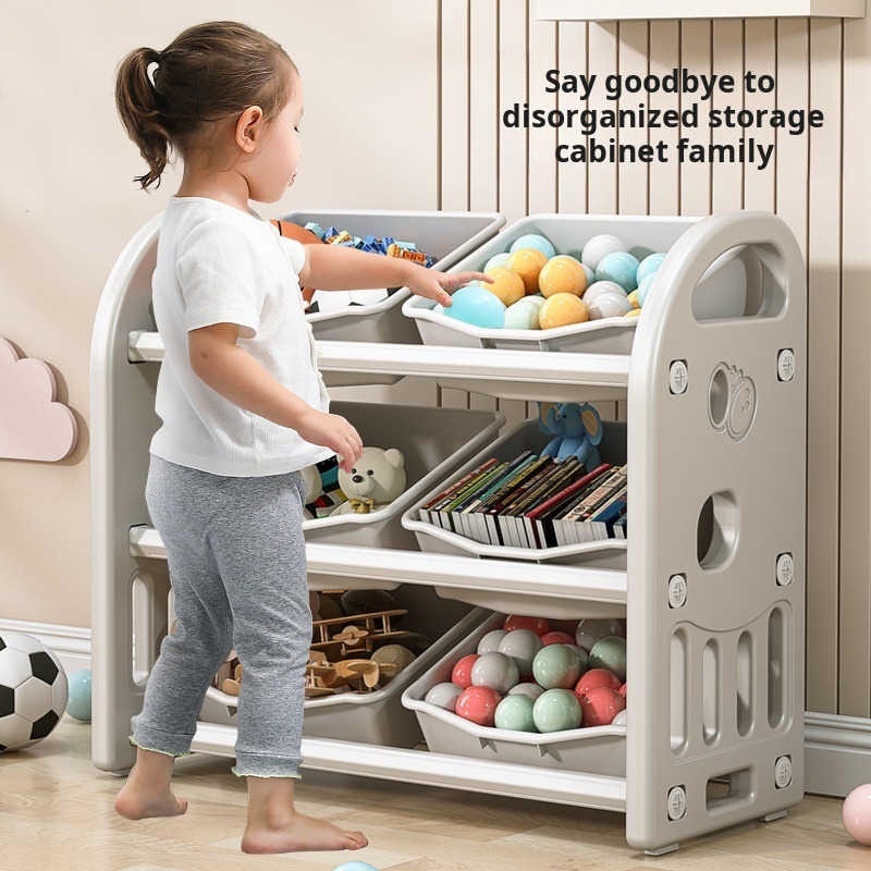 Baby Nursery Bookcase - Opbergkast voor babyspeelgoed Classificatie Organisatie Opbergdoos