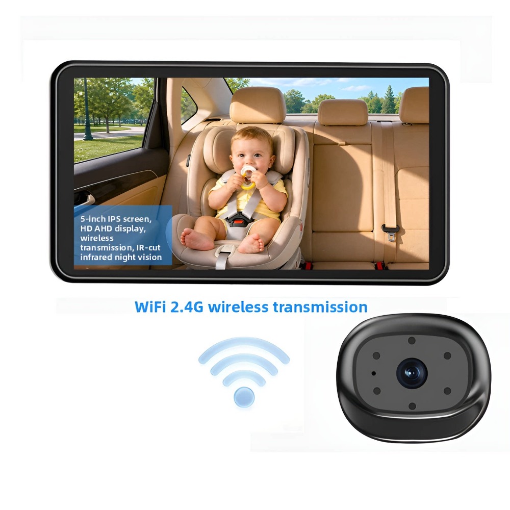 Baby Nursery Camera - 5 inch HD babyfoon met draadloze