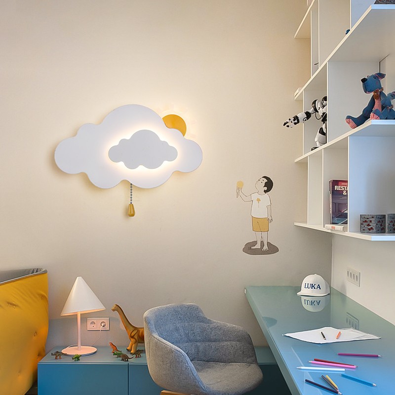 Baby Nursery Knobs - Wolkenwandlampen Kinderkamer Bedlampje Minimalistisch Modern Kinderkamer