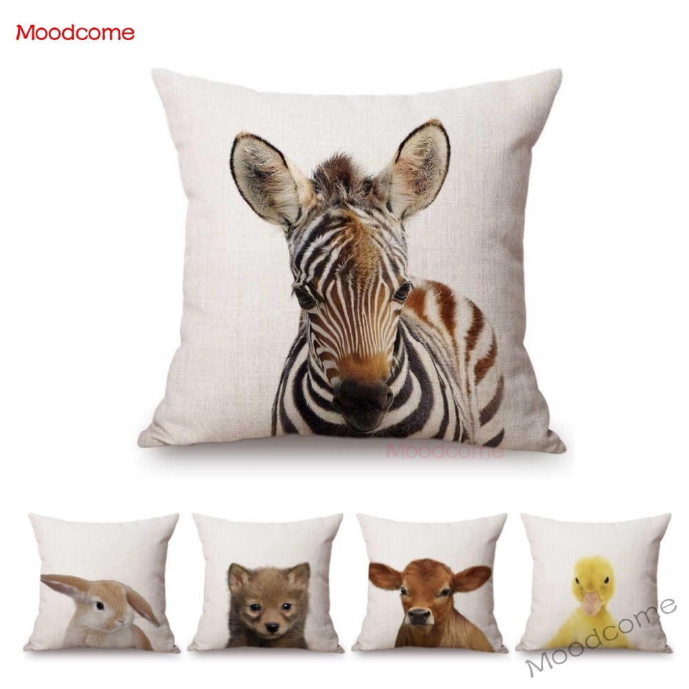 Baby Nursery Cushion - Schattige Baby Setting Nursery Art Baby