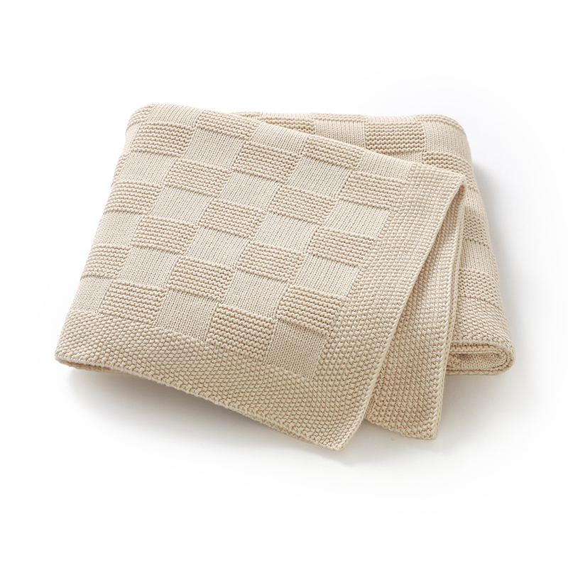 Baby Girl Nursery Quilt - Kinderwagen Dekens Inbakerdoek 90*70cm Effen Katoen