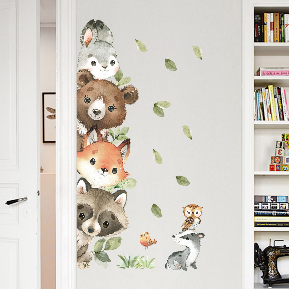 Baby Nursery Forest Theme - Bosdieren thema beer herten konijn kindermuurstickers