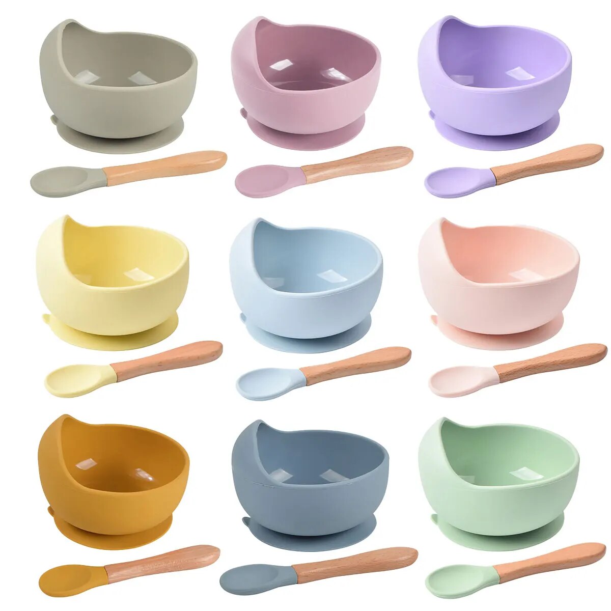 Baby Nursery Equipment - 2 Stuks Siliconen Baby Voeding Kom