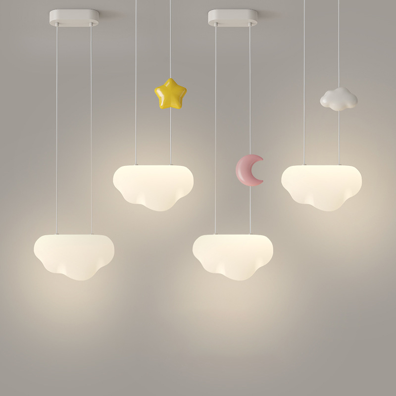 Baby Nursery Knobs - Wolk Kleine Kroonluchter Kinderkamer Bedlampje Minimalistische