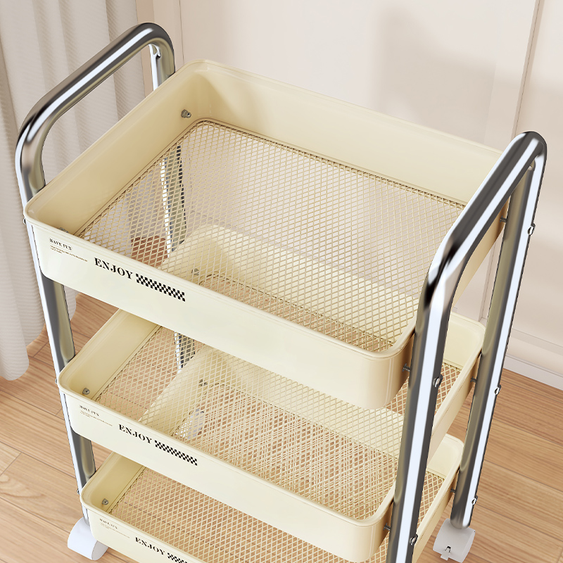 Baby Nursery Bookcase - Multifunctionele rolwagen opbergorganisator voor woonkamer, babybadkamer,