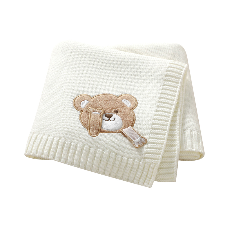 Baby Girl Nursery Quilt - Babydekens 90*70cm Gebreid Pasgeboren Jongens Meisjes