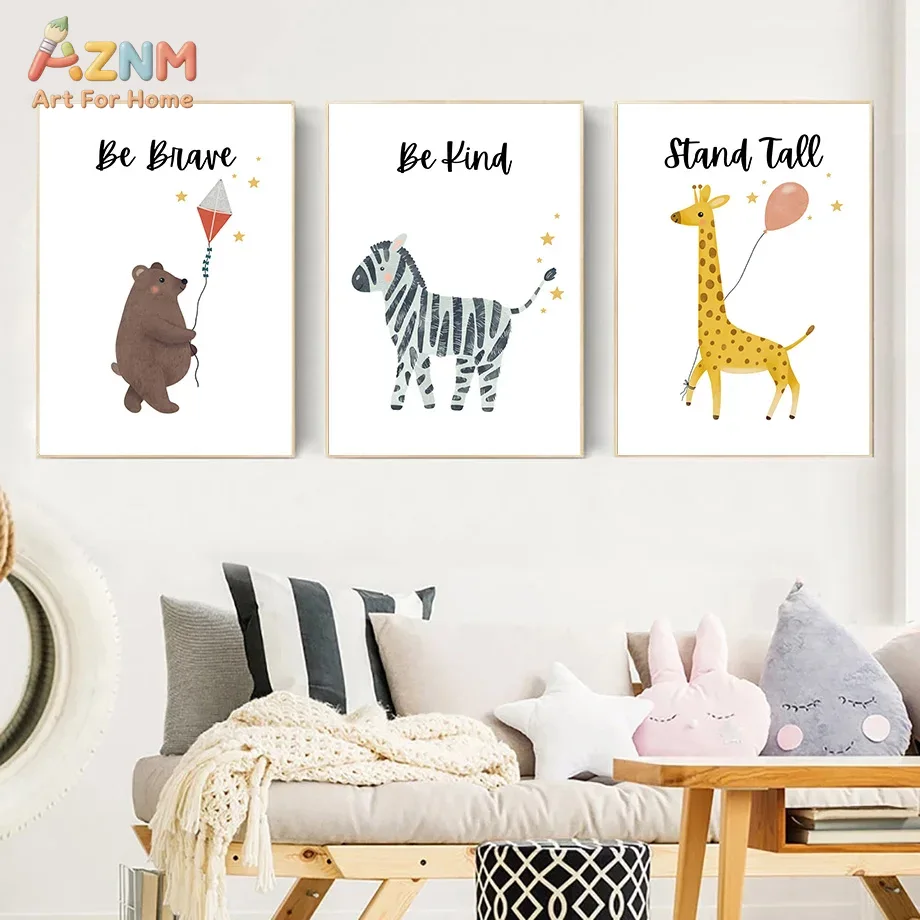 Baby Nursery Paintings - AZNM Wees dapper, wees vriendelijk, sta