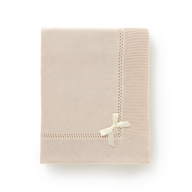 Baby Girl Nursery Quilt - 100% katoenen babydekens, gebreid, voor pasgeboren