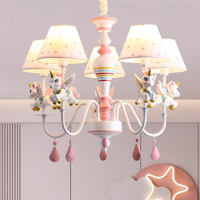 Baby Nursery Knobs - Kinderkamerkroonluchters LED Prinsessenkamer Meisjes Slaapkamer Verlichting