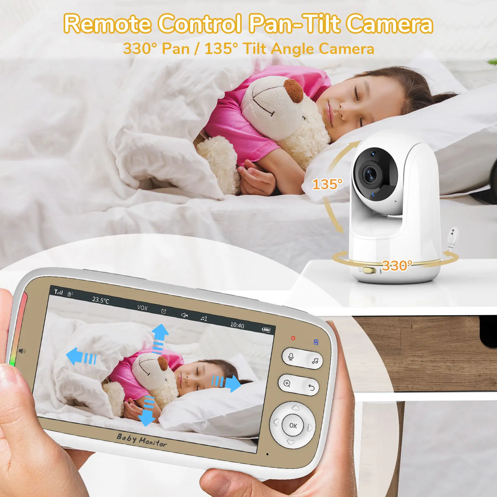 VB803 PRO Babyfoon, met 2st Zo - Baby Nursery Camera recensie en prijs