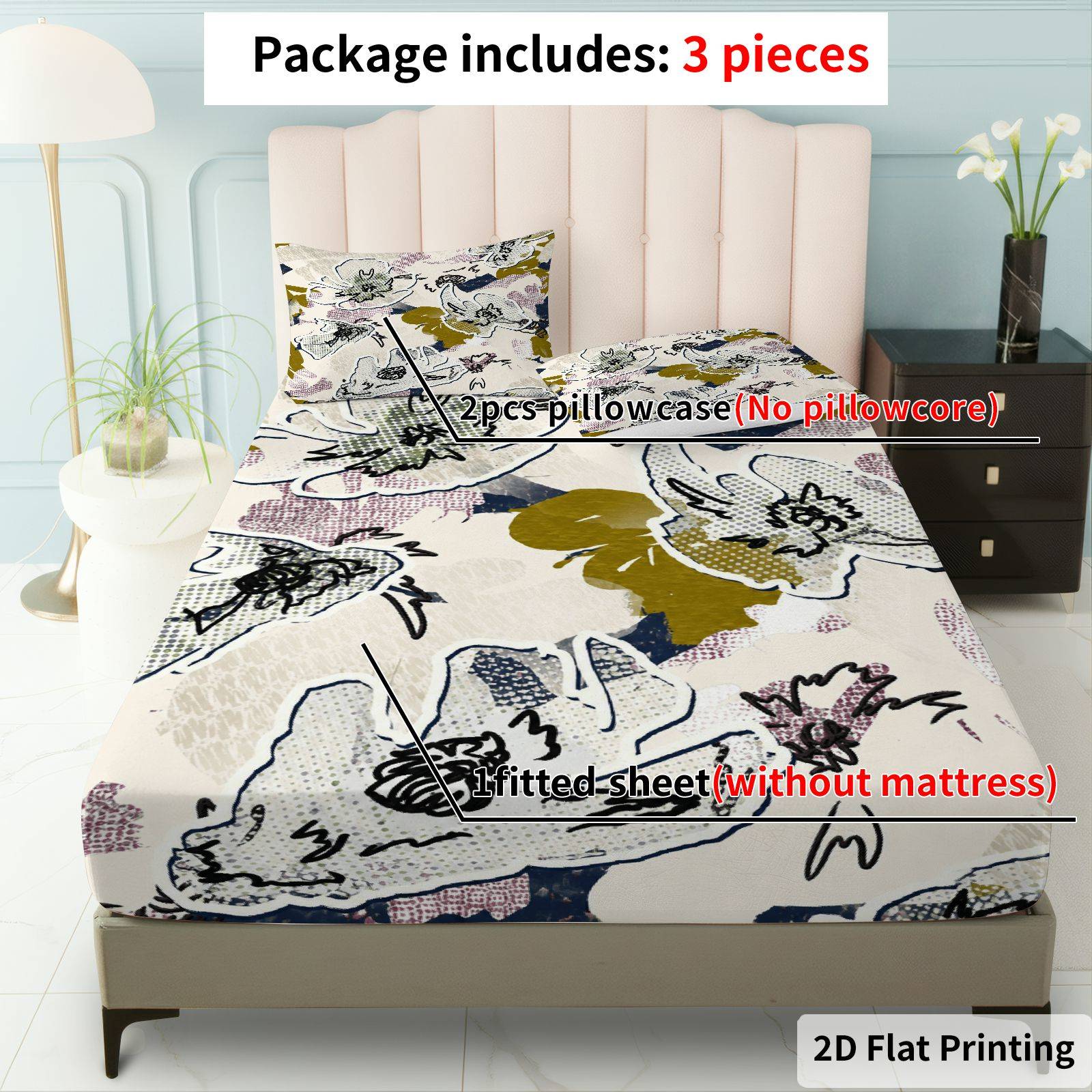 Bloemenbladpatroon Beddengoed  - Baby Nursery Bedding recensie en prijs