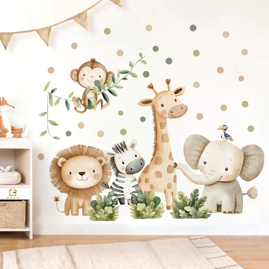 Boho bosdieren muurstickers vo - Baby Nursery Labels recensie en prijs