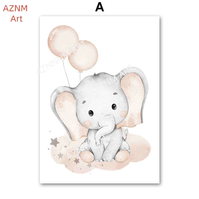 Olifant Ballon Regenboog Maan  - Baby Nursery Things recensie en prijs