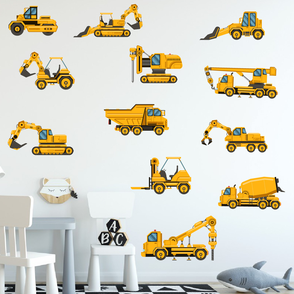 Cartoon graafmachine techniek  - Baby Nursery Labels recensie en prijs