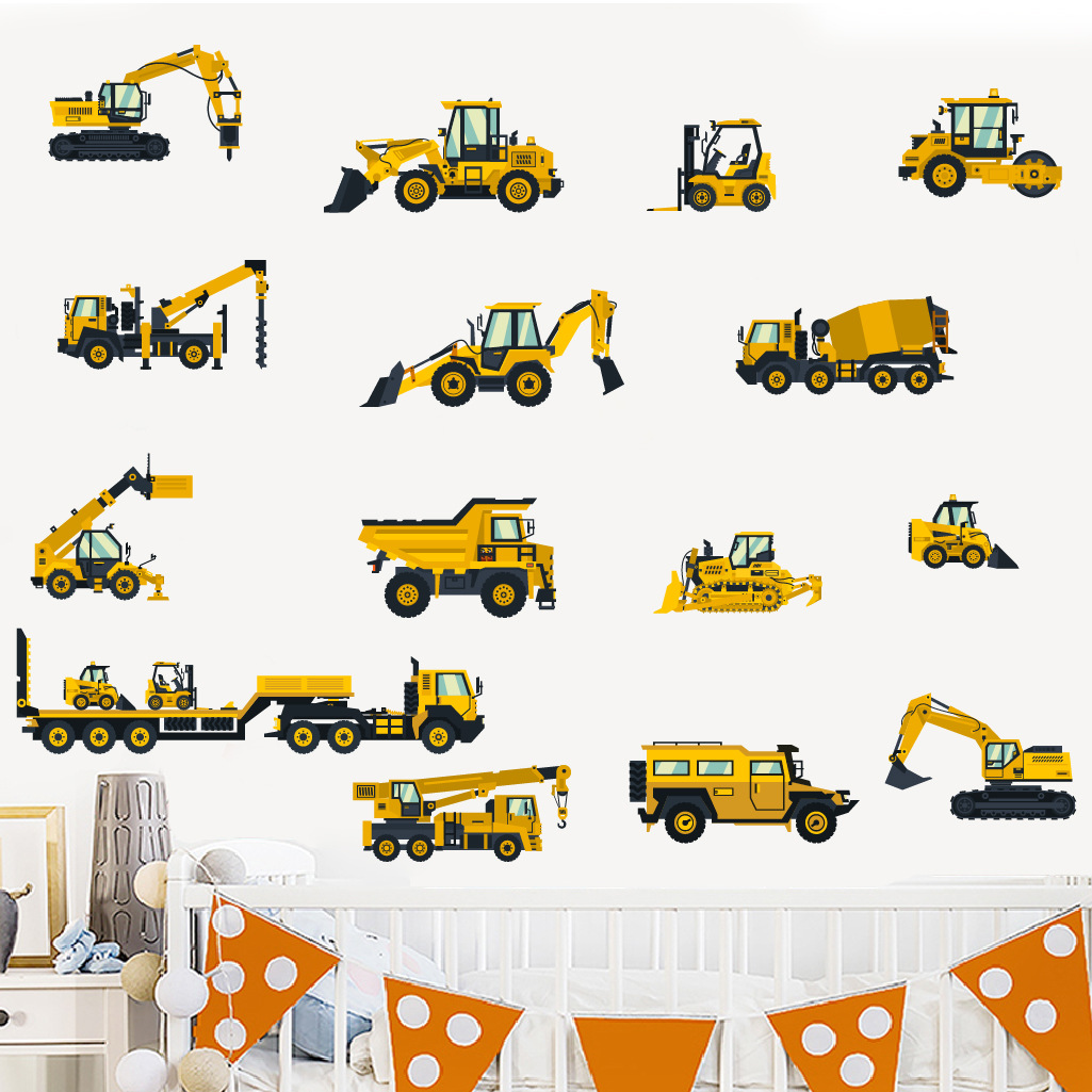 Cartoon graafmachine techniek  - Baby Nursery Labels recensie en prijs