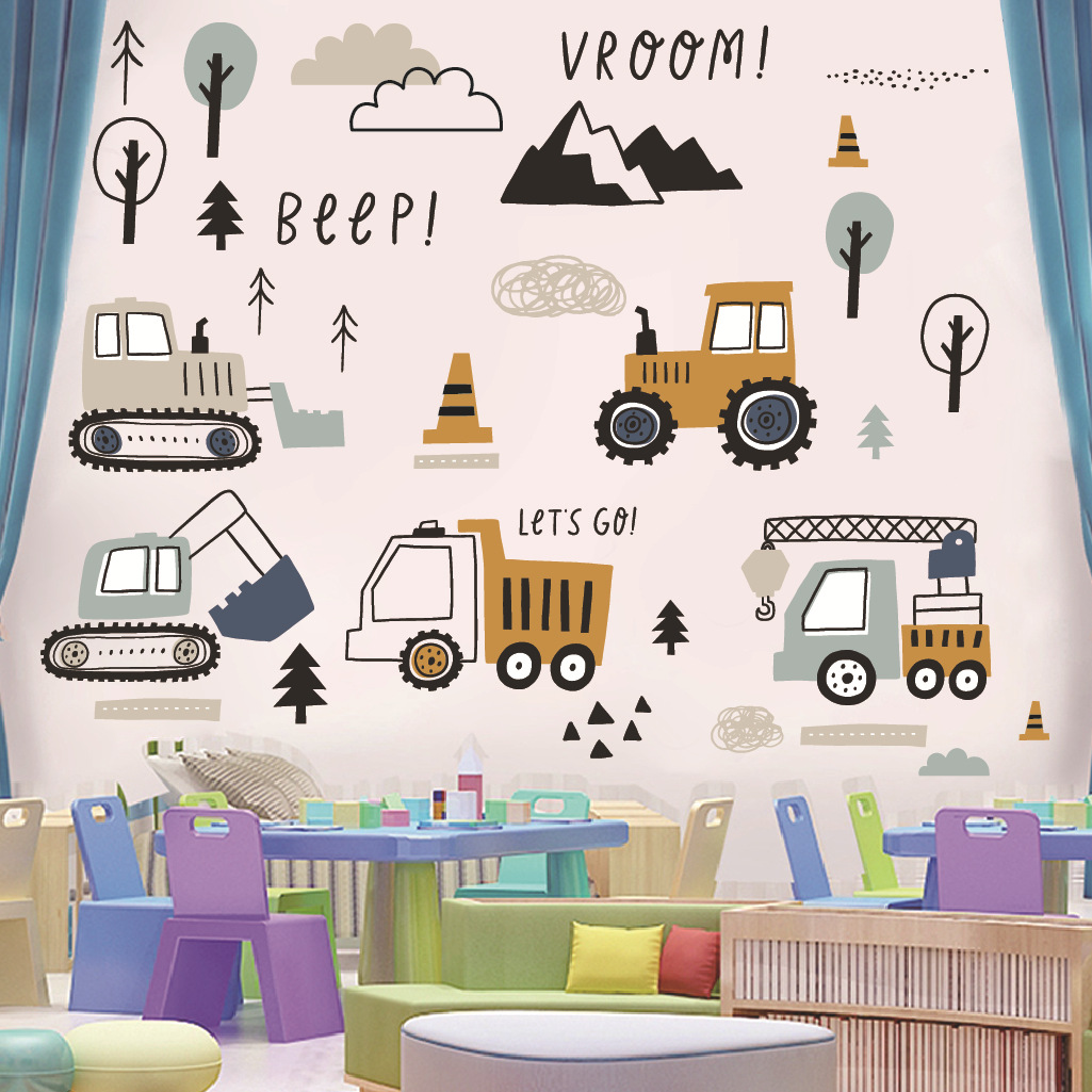 Cartoon graafmachine techniek  - Baby Nursery Labels recensie en prijs