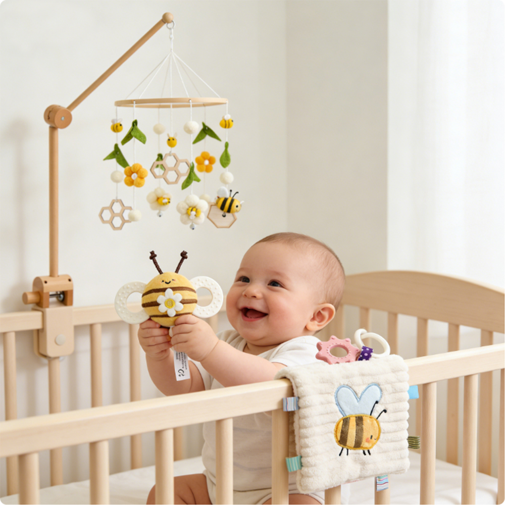 Babywieg mobiel rammelaar spee - Baby Nursery Equipment recensie en prijs