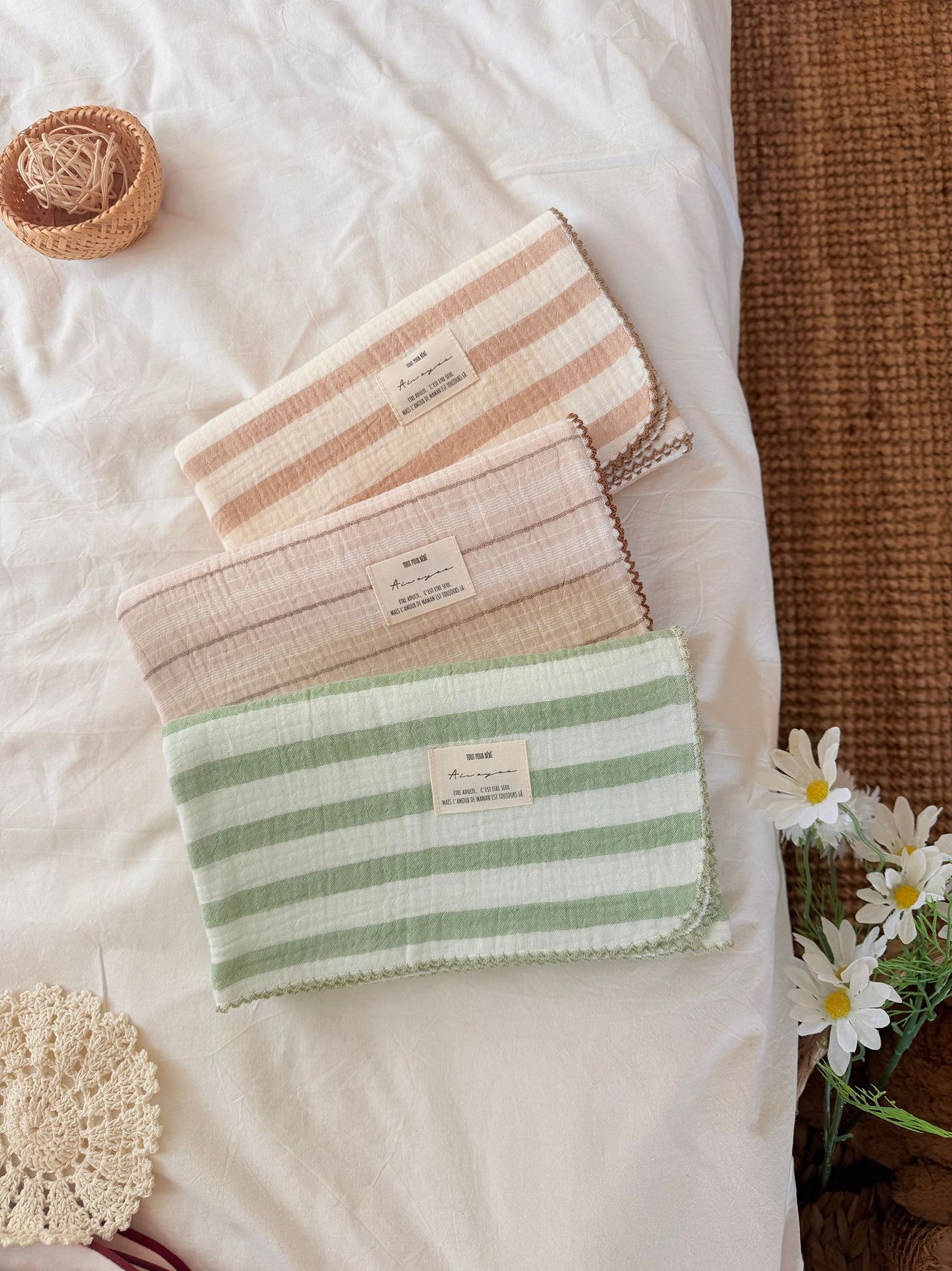 Zomer Muslin Baby Inbakerdoeke - Baby Girl Nursery Quilt recensie en prijs