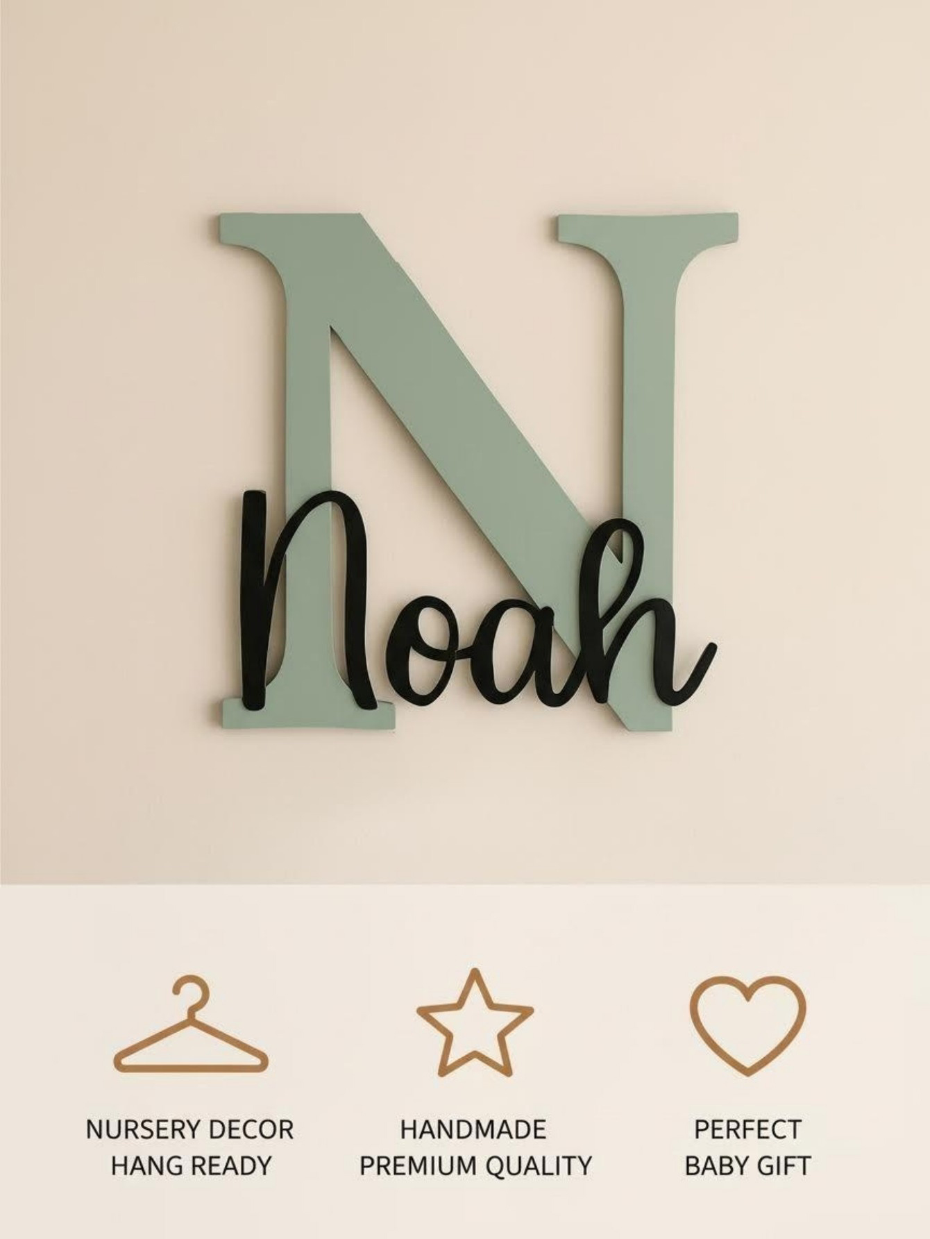 Houten naamplaatje in wolkvorm - Baby Nursery Wall recensie en prijs