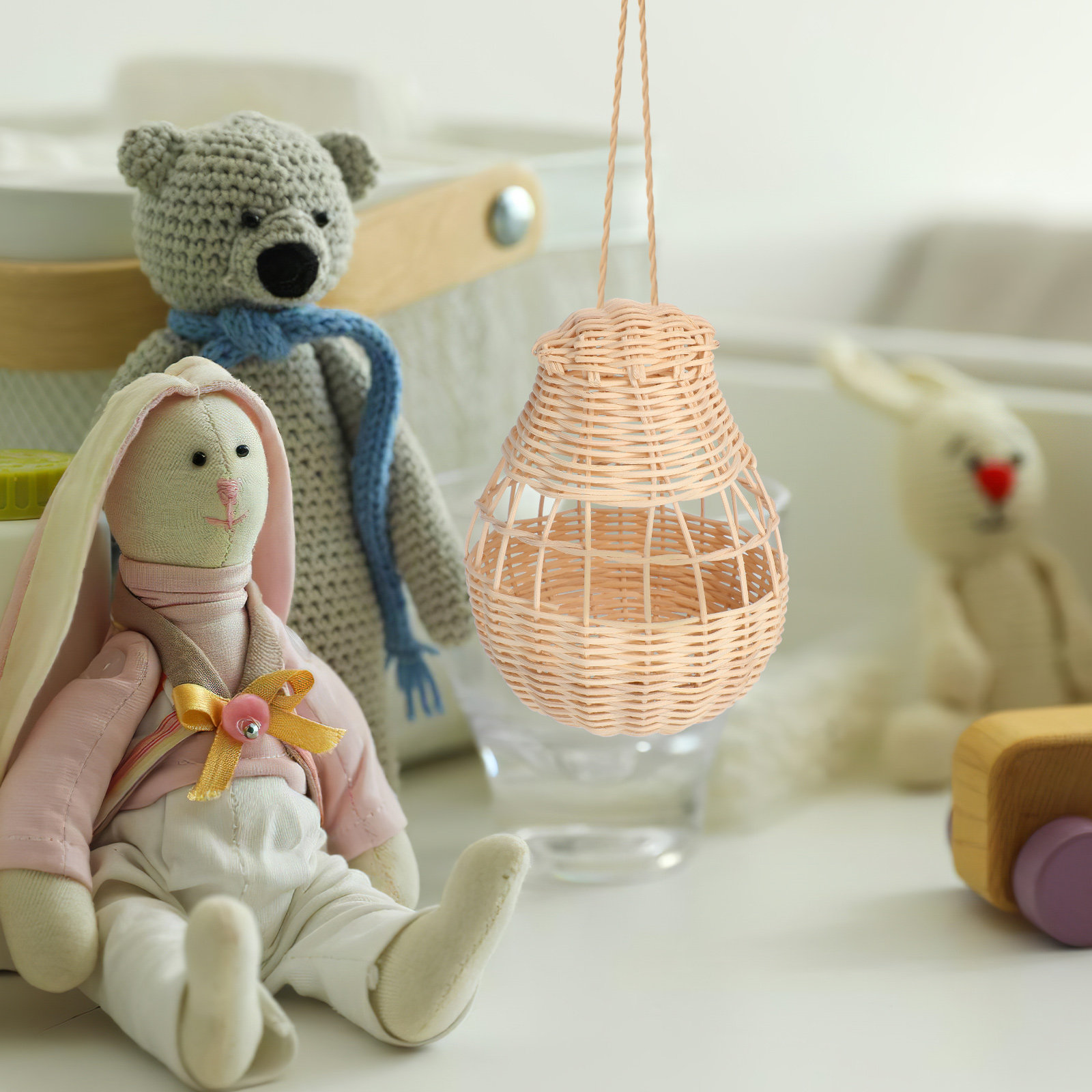 Handgeweven rotan hangdecorati - Baby Nursery Wall recensie en prijs