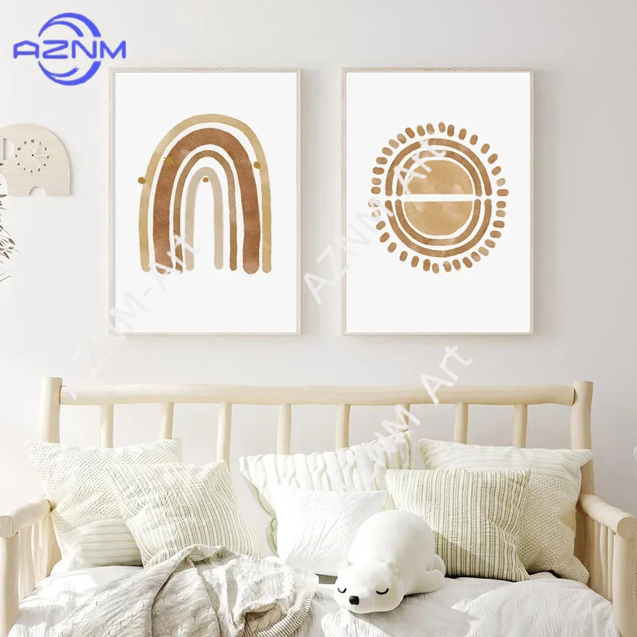 Boho kinderkamer wanddecoratie - Baby Nursery Paintings recensie en prijs