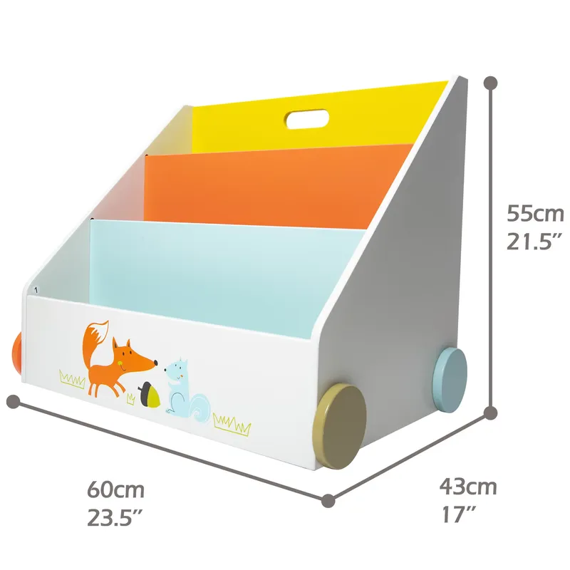 Houten vierkante boekenkast me - Baby Nursery Bookcase recensie en prijs