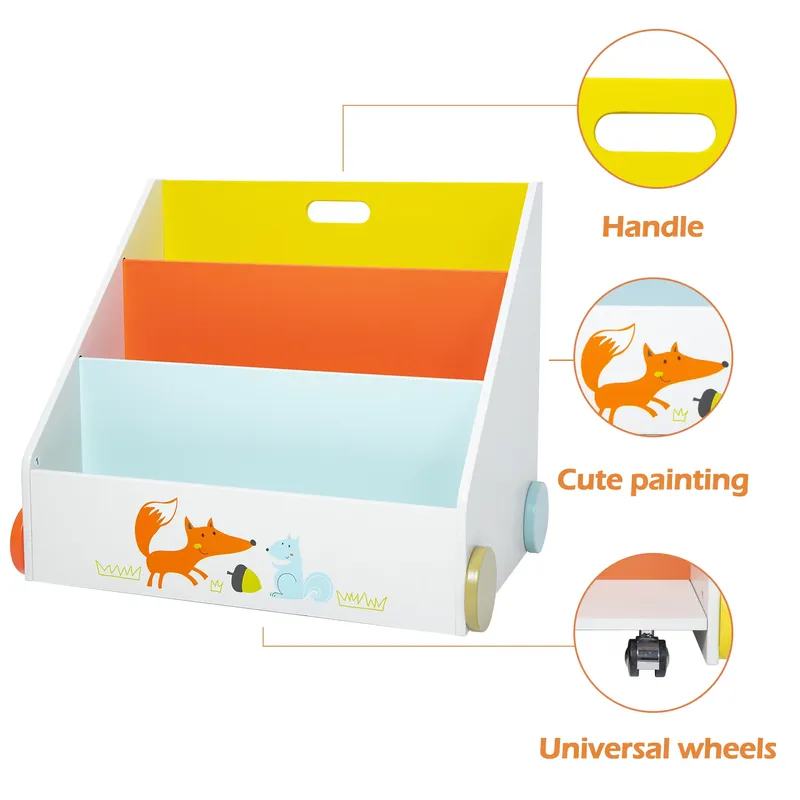 Houten vierkante boekenkast me - Baby Nursery Bookcase recensie en prijs