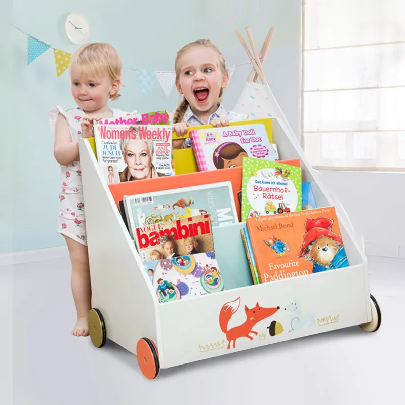 Houten vierkante boekenkast me - Baby Nursery Bookcase recensie en prijs