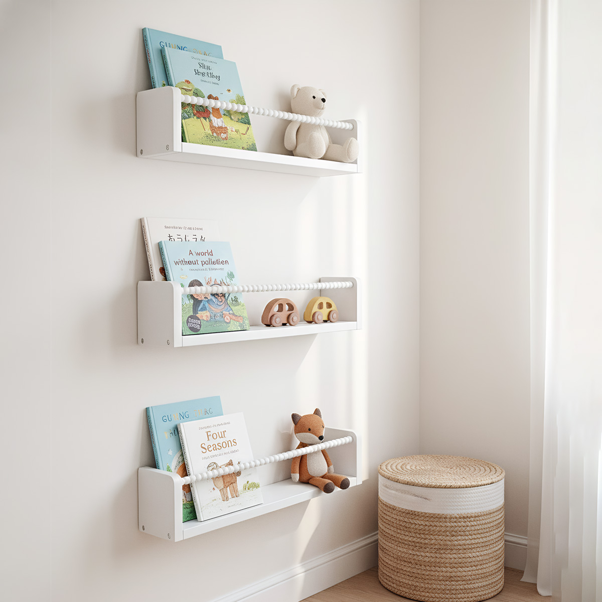 Boekenplanken voor de kinderka - Baby Nursery Bookcase recensie en prijs
