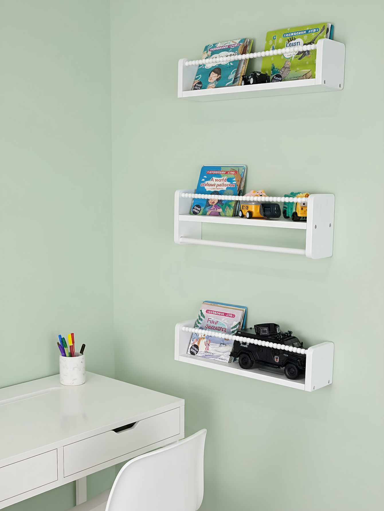 Boekenplanken voor de kinderka - Baby Nursery Bookcase recensie en prijs