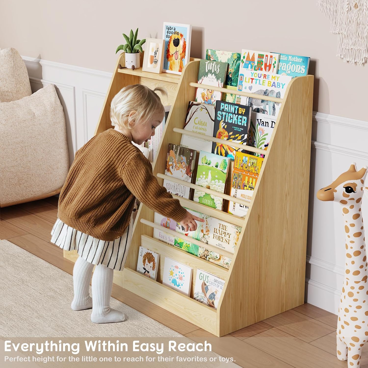 Kinderboekenplank Montessori,  - Baby Nursery Bookcase recensie en prijs