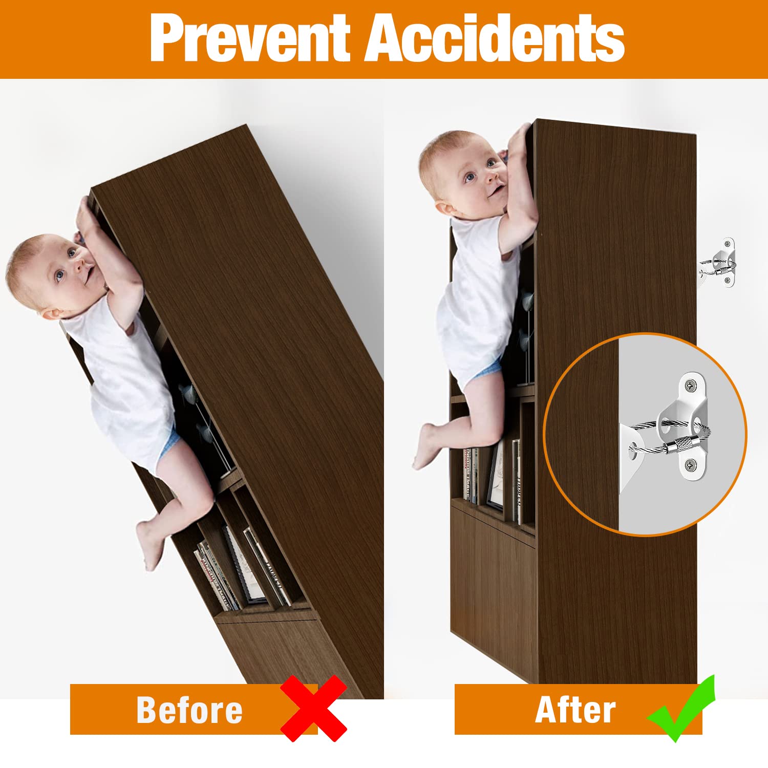 Anti-Baby Tilt meubelanker, sc - Baby Nursery Bookcase recensie en prijs