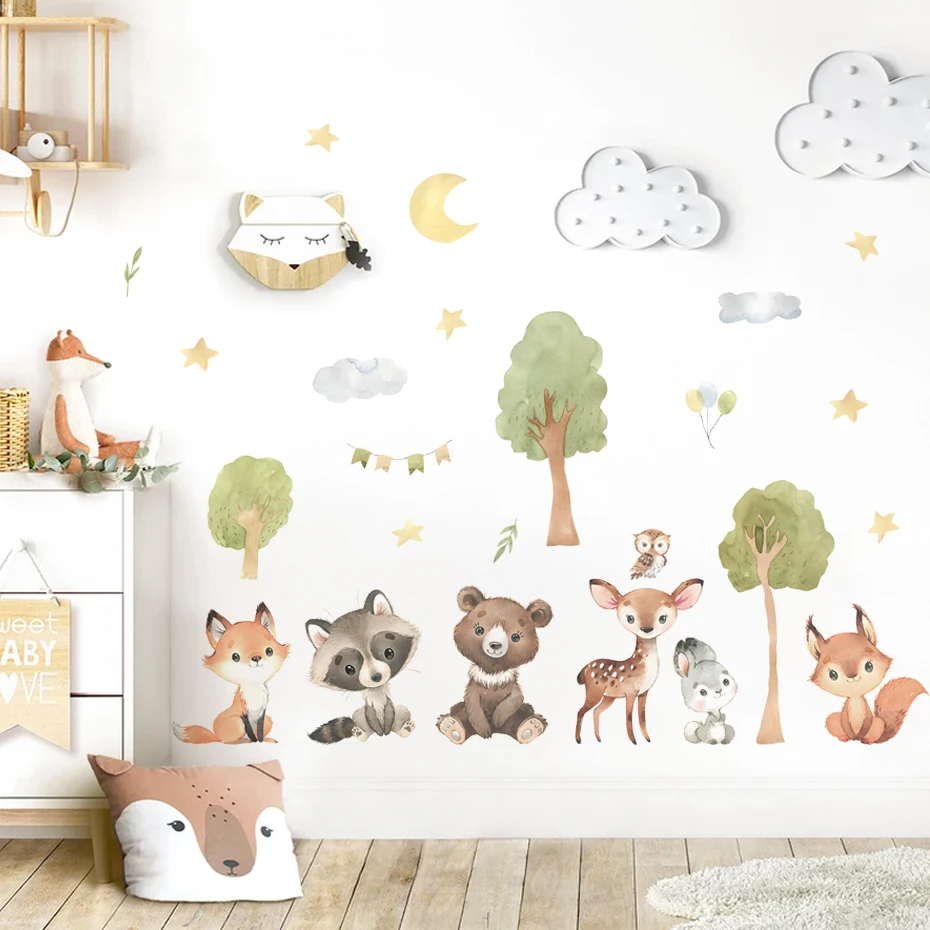 Bosdieren thema beer herten ko - Baby Nursery Forest Theme recensie en prijs
