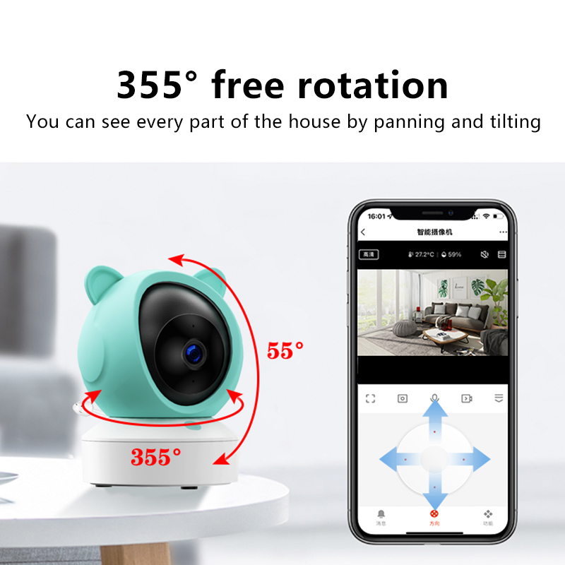 Danmini 1080P Babyfoon Mobiele - Baby Nursery Camera recensie en prijs