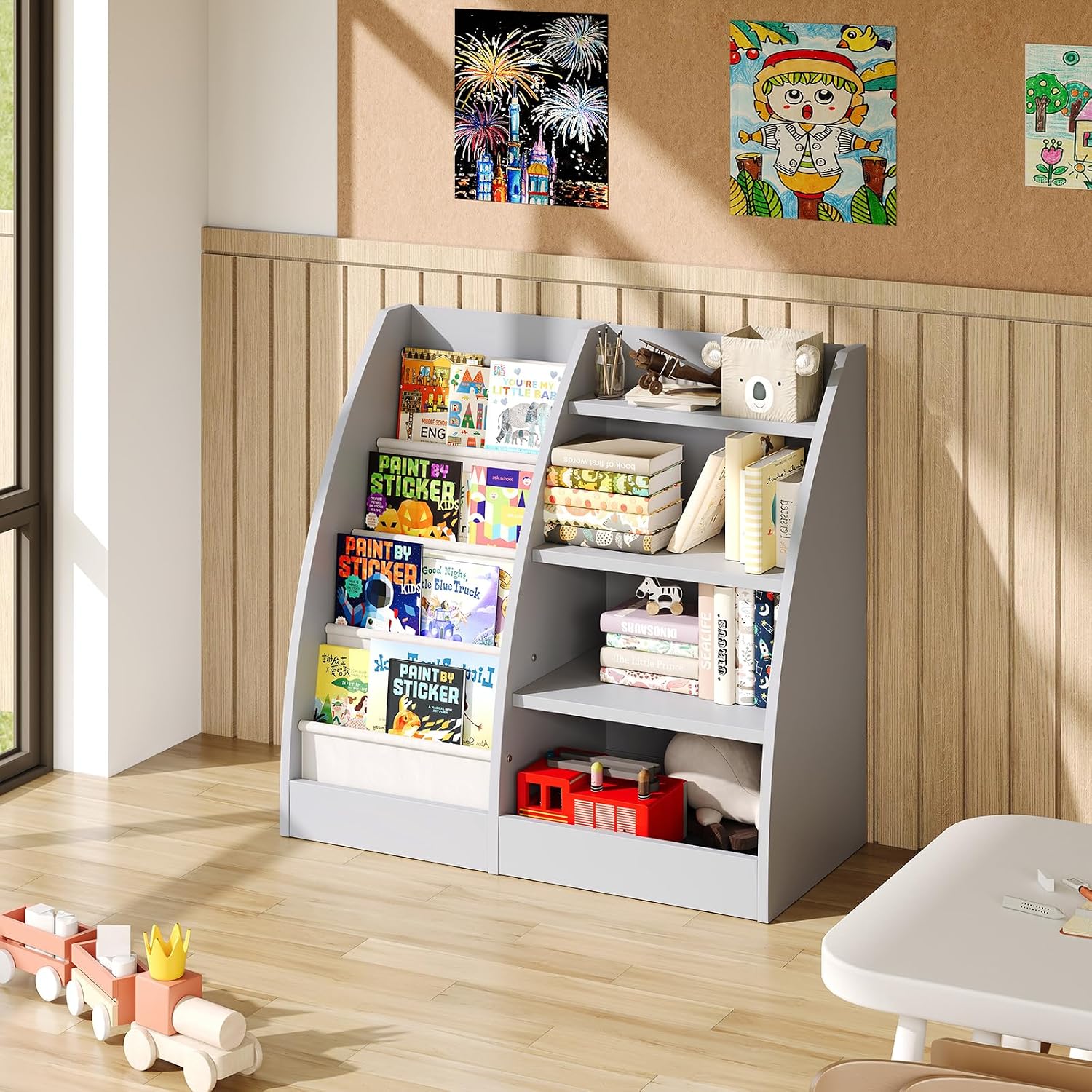 4-laags kinderboekenkast, set  - Baby Nursery Bookcase recensie en prijs