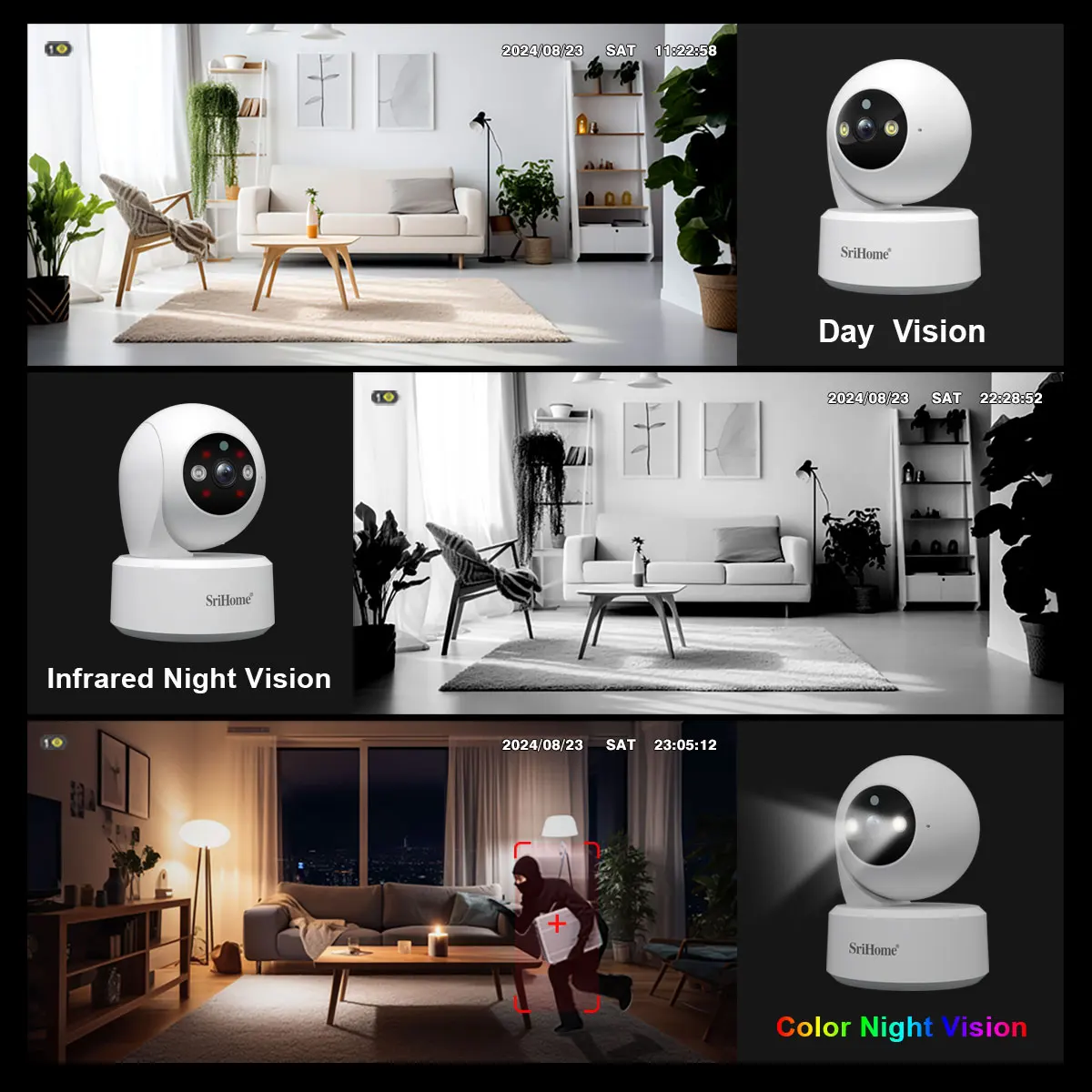 Srihome 5G WiFi Smart IP HD Ca - Baby Nursery Camera recensie en prijs