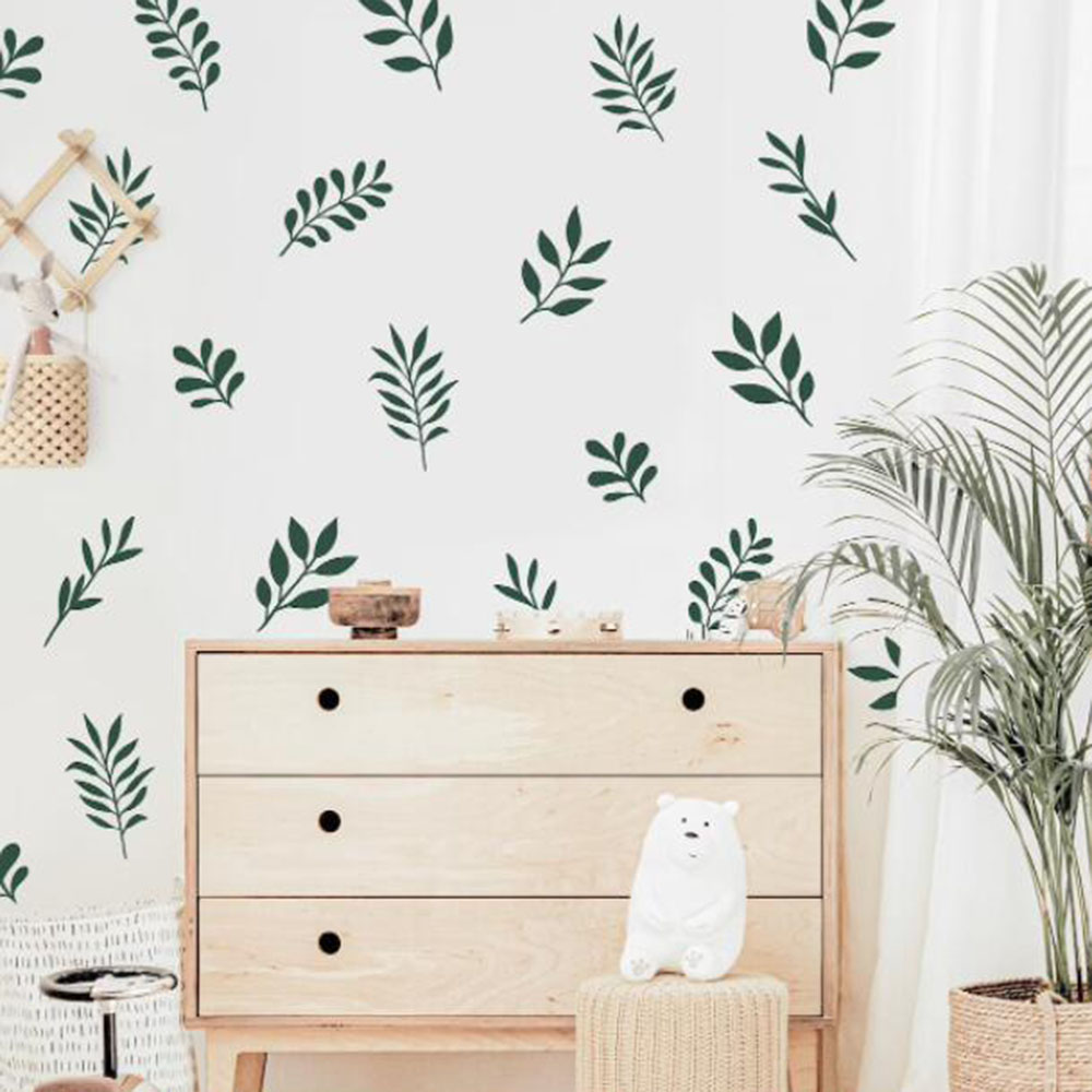 41 stuks botanische blad muurs - Baby Nursery Labels recensie en prijs