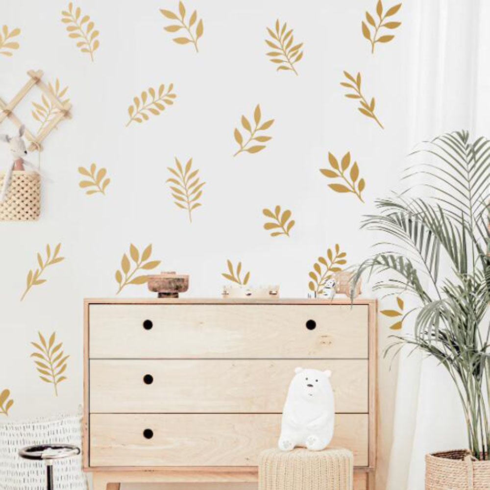 41 stuks botanische blad muurs - Baby Nursery Labels recensie en prijs