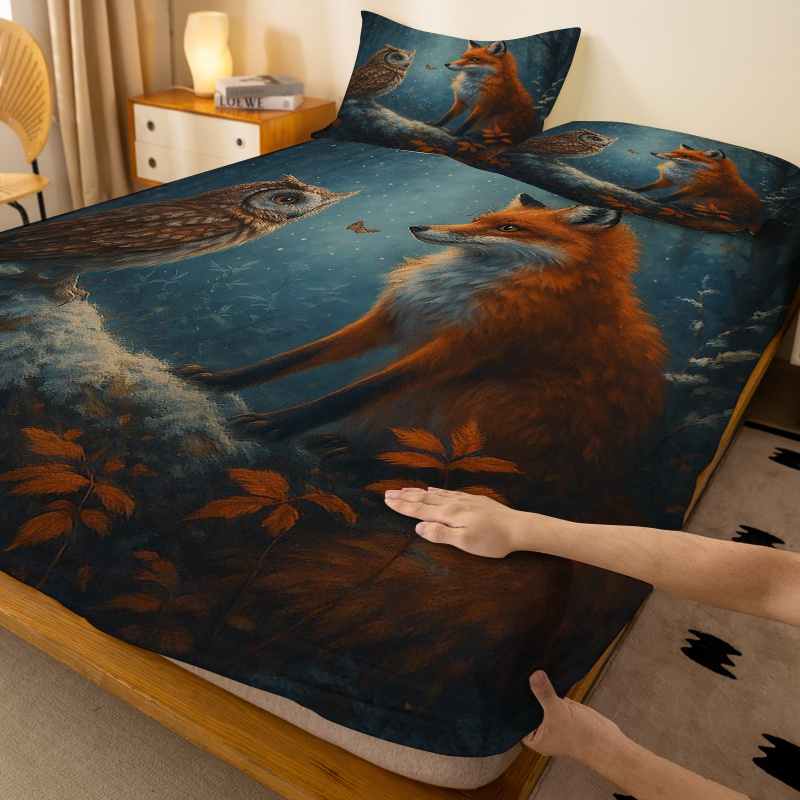 Owl Fox Forest Matrasbescherme - Baby Nursery Forest Theme recensie en prijs