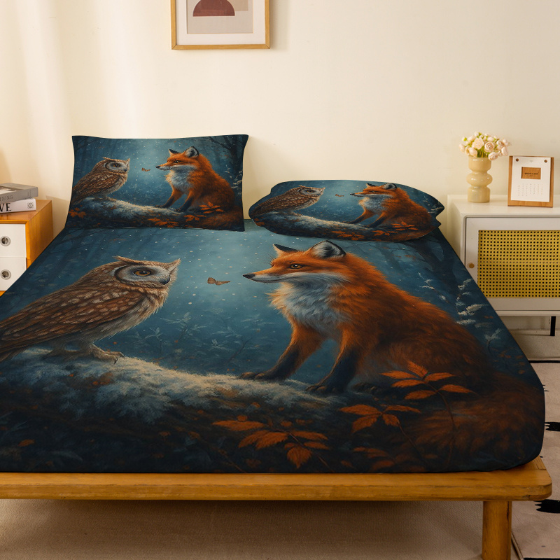 Owl Fox Forest Matrasbescherme - Baby Nursery Forest Theme recensie en prijs
