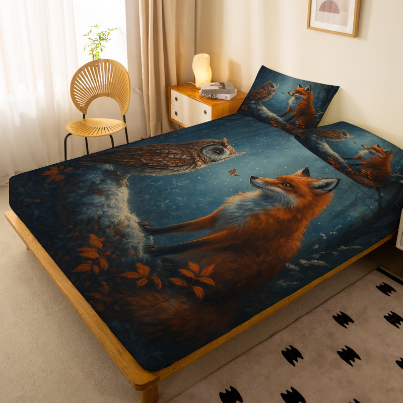 Owl Fox Forest Matrasbescherme - Baby Nursery Forest Theme recensie en prijs