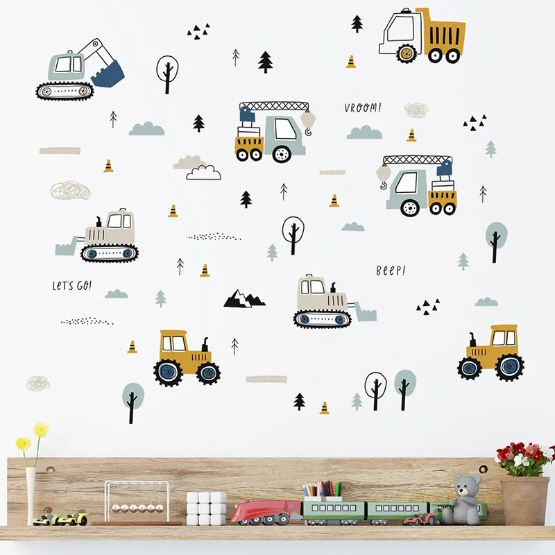 Handgetekende schattige auto's - Baby Nursery Labels recensie en prijs