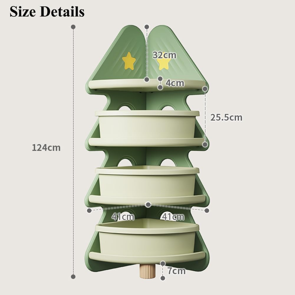 4-laags hoekboekenplank speelg - Baby Nursery Bookcase recensie en prijs