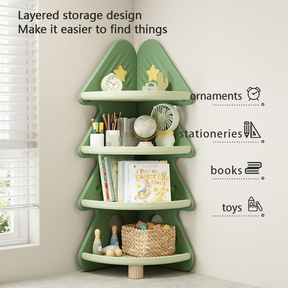 4-laags hoekboekenplank speelg - Baby Nursery Bookcase recensie en prijs