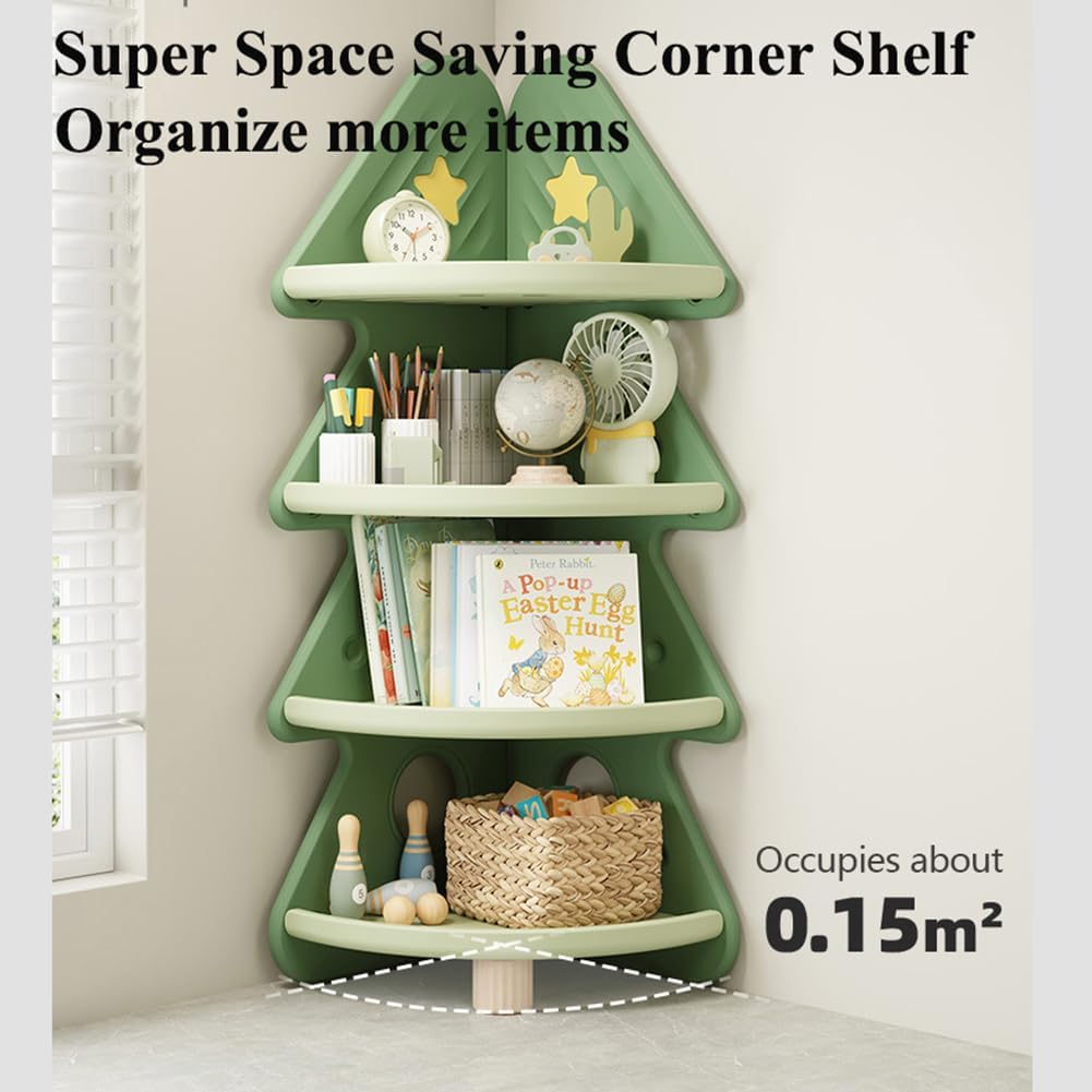 4-laags hoekboekenplank speelg - Baby Nursery Bookcase recensie en prijs
