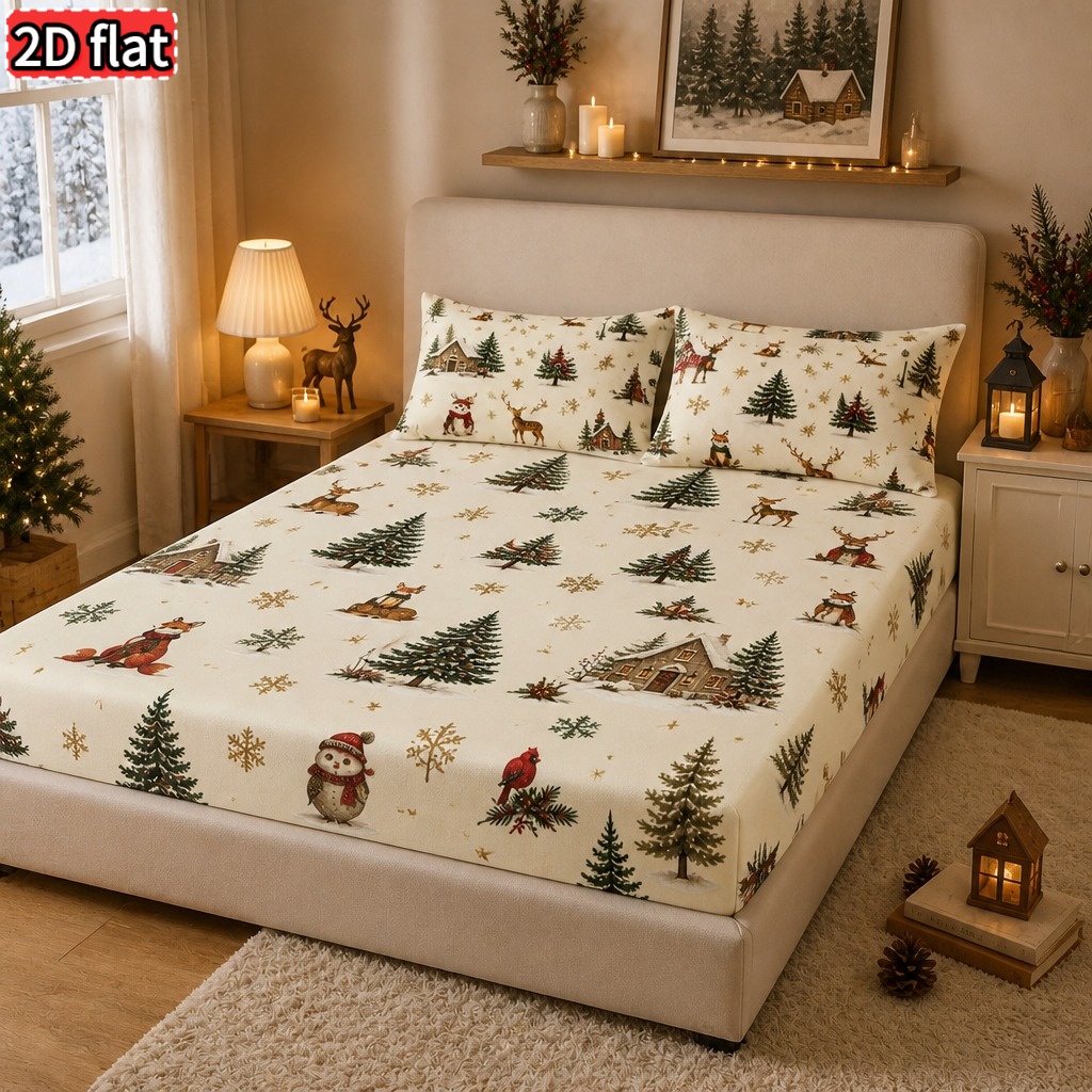 Hoeslakenset met print van bos - Baby Nursery Forest Theme recensie en prijs