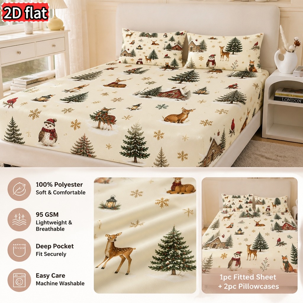 Hoeslakenset met print van bos - Baby Nursery Forest Theme recensie en prijs